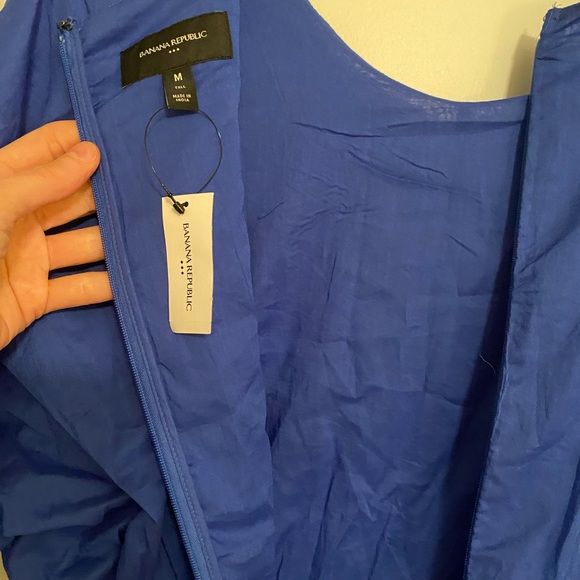 Blue Voile Mini Dress by Banana Republic - Picture 4 of 6